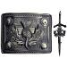 Kilt Belt Buckle Thistle Symbol Heritage With Kilt Pin