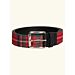 Burberry Red Tartan Leather Belt