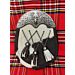 Stag Head Chrome Cantle Bovine Dress Sporran