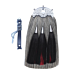Grey Horse Hair Sporran Two Black&Red Tassels