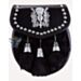 Thistle Badge Black Semi Dress Sporran