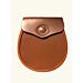 Handmade Eye Style Tan Leather Sporran