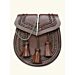 Handmade Maestro Brown Lock Pin Leather Sporran