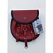 Rob Roy Maroon Leather Sporran