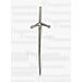 Silver Claymore Kilt Pin