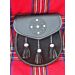 Stud Button Black Semi Dress Sporran