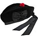 Black Bagpipe Scottish Glengarry Hat