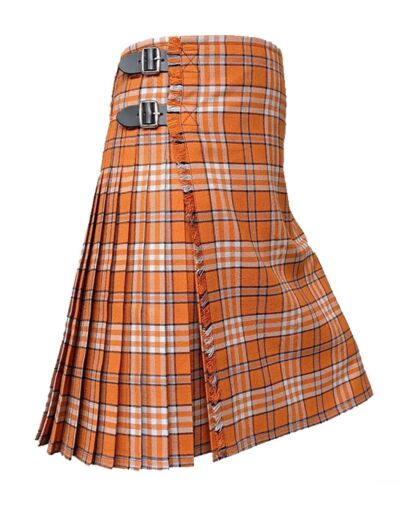 Tennessee Volunteer Orange Tartan Kilt