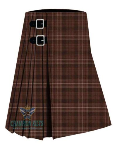 Auld Lang Syne Brown Ancient Tartan Kilt