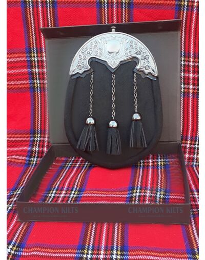 Full Dress Black Bovine Sporran
