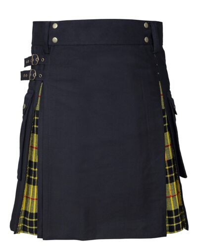 Black Macleod Of Lewis Hybrid Kilt