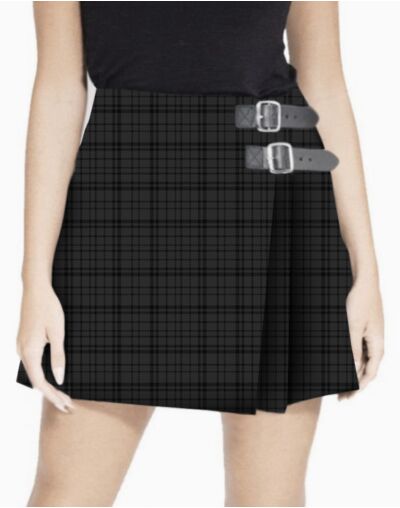 Black Shadow Tartan Women's Kilt