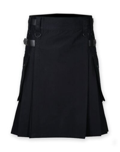 Black Utility Kilt