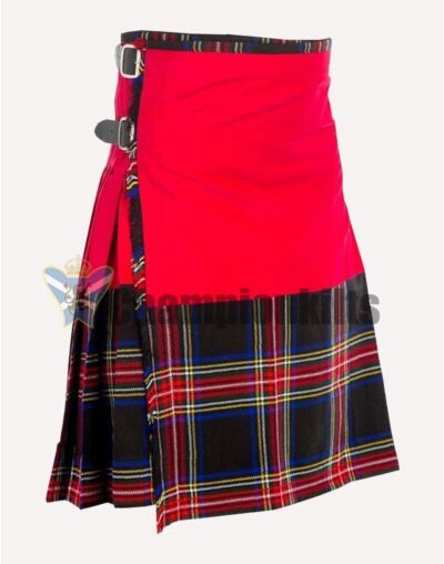 Black Stewart Tartan Hybrid Kilt