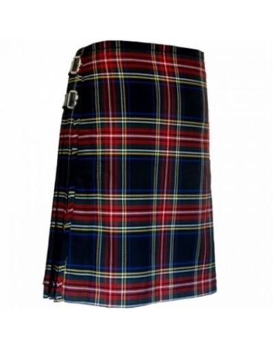 Black stewart 8yard Tartan Kilts