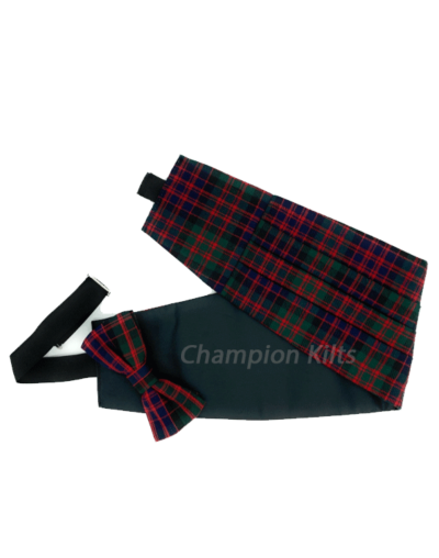 MacDonald Modern Tartan Cummerbund & Bow Tie Set