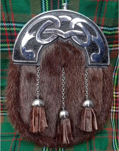 Dress Sporran Brown Seal Skin