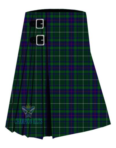 Fraser Gathering Green Modren Tartan kilt