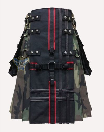 Gothic Camouflage Hybrid Utility Kilt