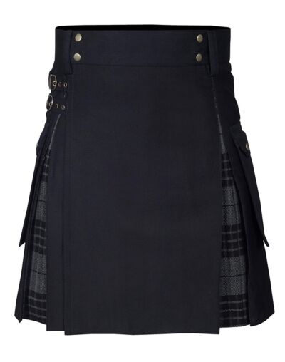 Grey Hamilton Tartan Hybrid Kilt