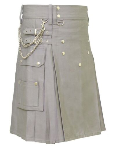 Grey Interchangeable Utility Kilt