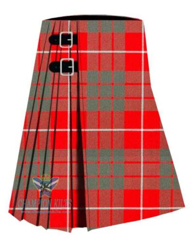 Hamilton Red Weathered Tartan Kilt