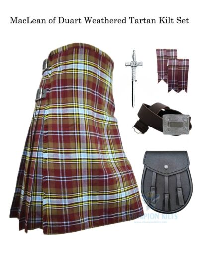 MacLean of Duart Weathered Tartan Kilt Set