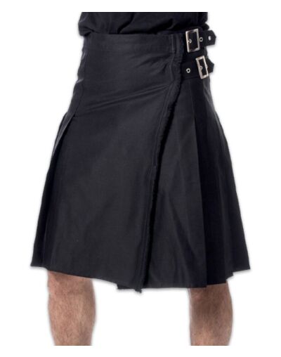 Men's Black Utility Kilt