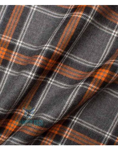 Orange gray Tartan Kilt