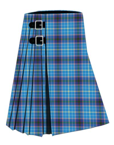 Texas Bluebonnet Tartan Kilt