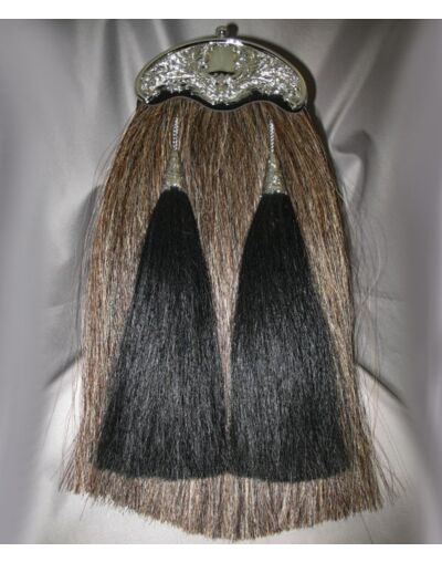 Brown Horsehair Sporran With Thistle Cantle