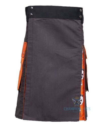Two Tone Fashion Utility Kilt