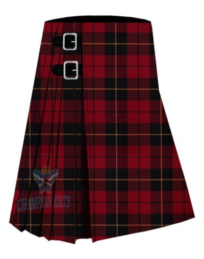 Wallace Red Muted Tartan Kilt