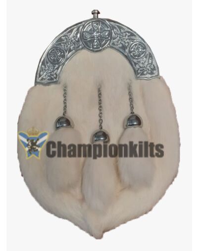 White Rabbit Fur Dress Sporrans