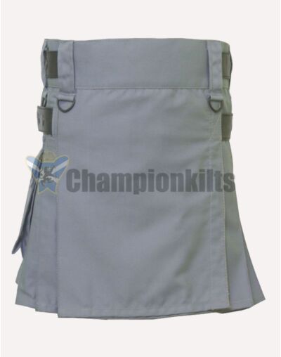Women Grey Utility Kilt